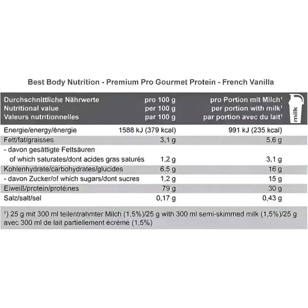 Best Body Gourmet Premium Protein 500g