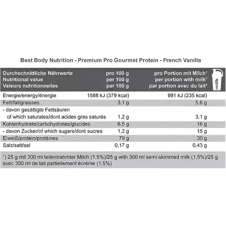 Best Body Gourmet Premium Protein 500g