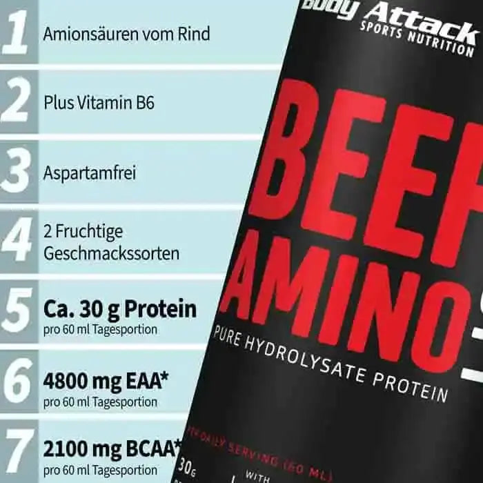 Body Attack Beef Amino Liquid 1000ml