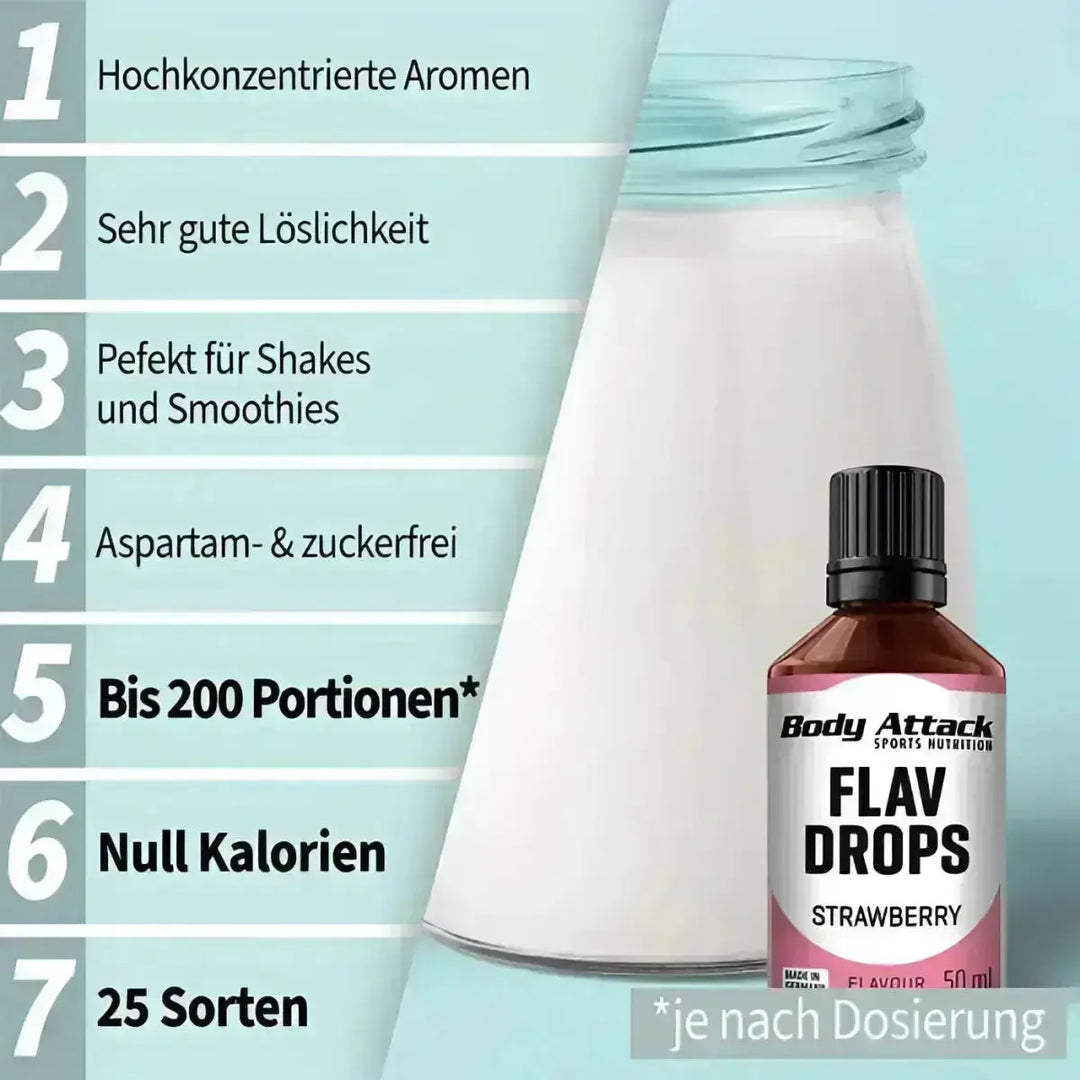 Body Attack Flav Drops 50ml