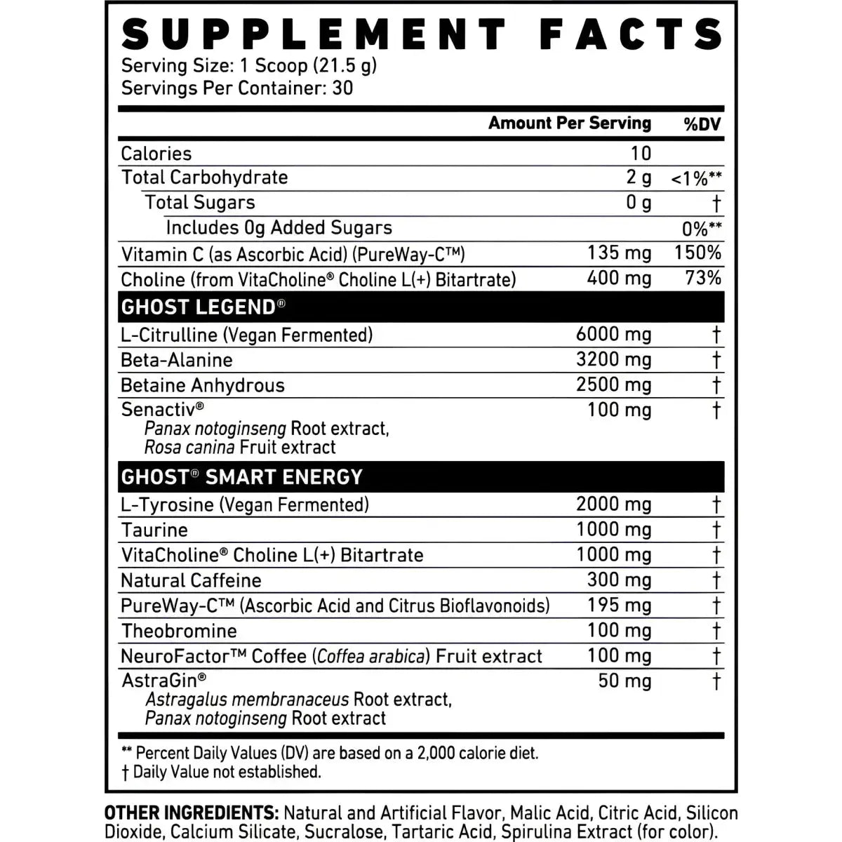 Ghost Legend V4 30 Serv. 645g - Trainings-Booster