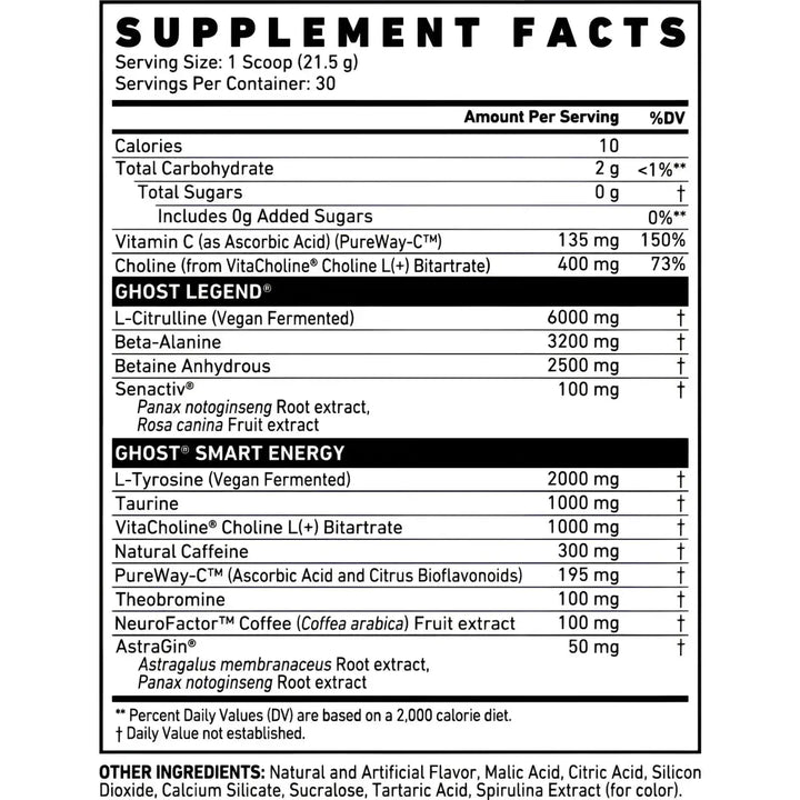 Ghost Legend V4 30 Serv. 645g - Trainings-Booster