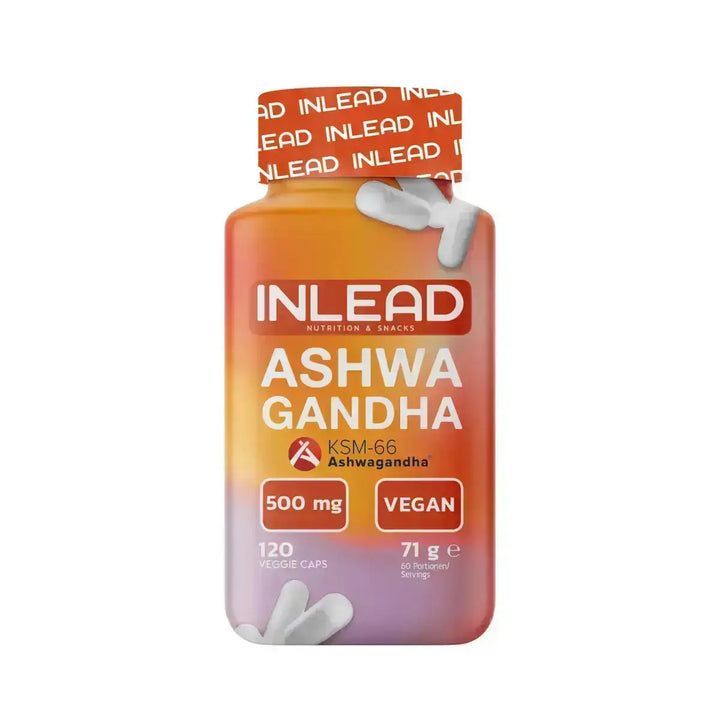 Bild von Inlead Ashwagandha KSM-66 120 Kapseln, natürliches Supplement für Wohlbefinden