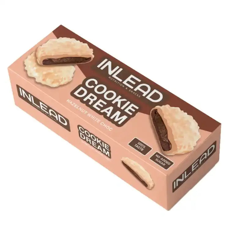 INLEAD Cookie Dream Hazelnut 128g - White Choc - Snacks