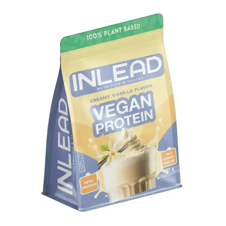 INLEAD Vegan Protein 500g veganes Vanille-Proteinpulver für gesunden Lifestyle