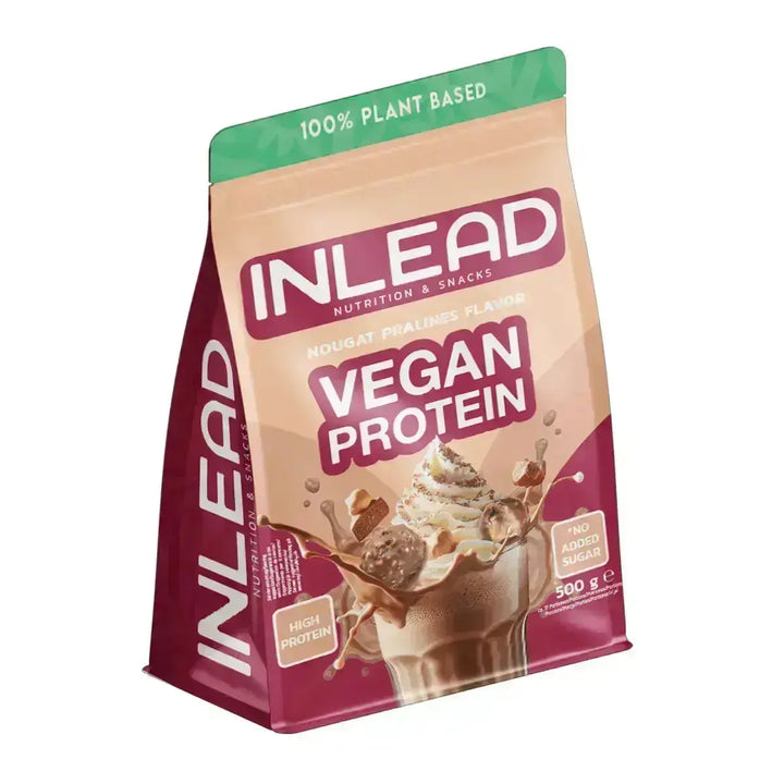 INLEAD Vegan Protein 500g, pflanzliches vegan proteinpulver für mehr Power