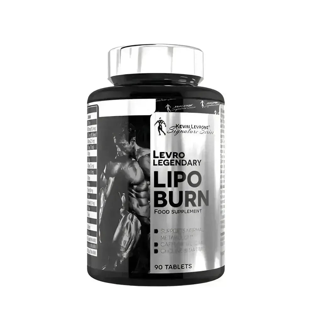 Kevin Levrone Lipo Burn Nahrungsergänzungsmittel in der Box sichtbar