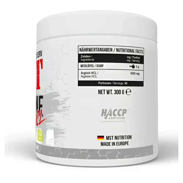 MST Arginine HCL 300g Supplement zur Verbesserung der Leistungsfähigkeit kaufen