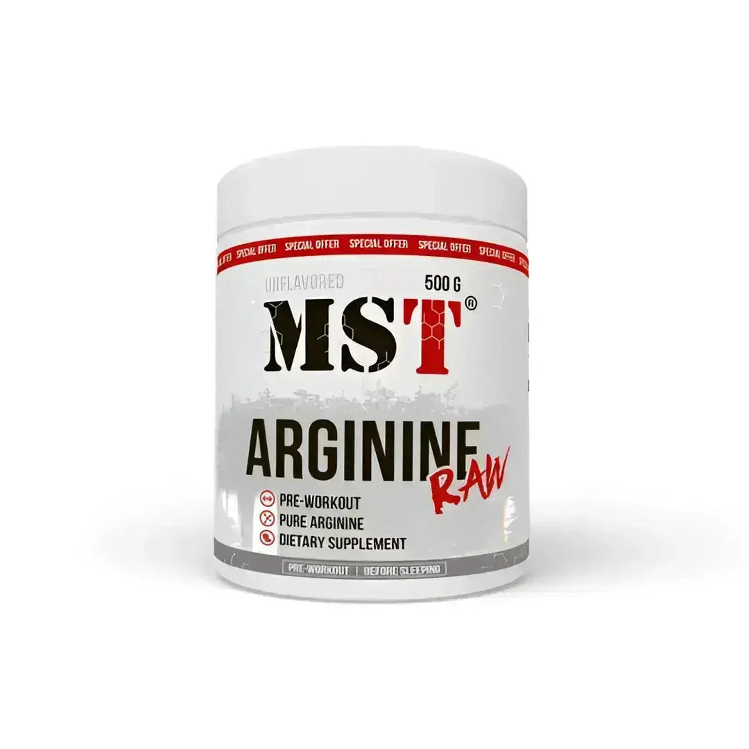Weißer MST Arginine RAW 500g Behälter, reines L-Arginin, arginine raw Nahrungsergänzung