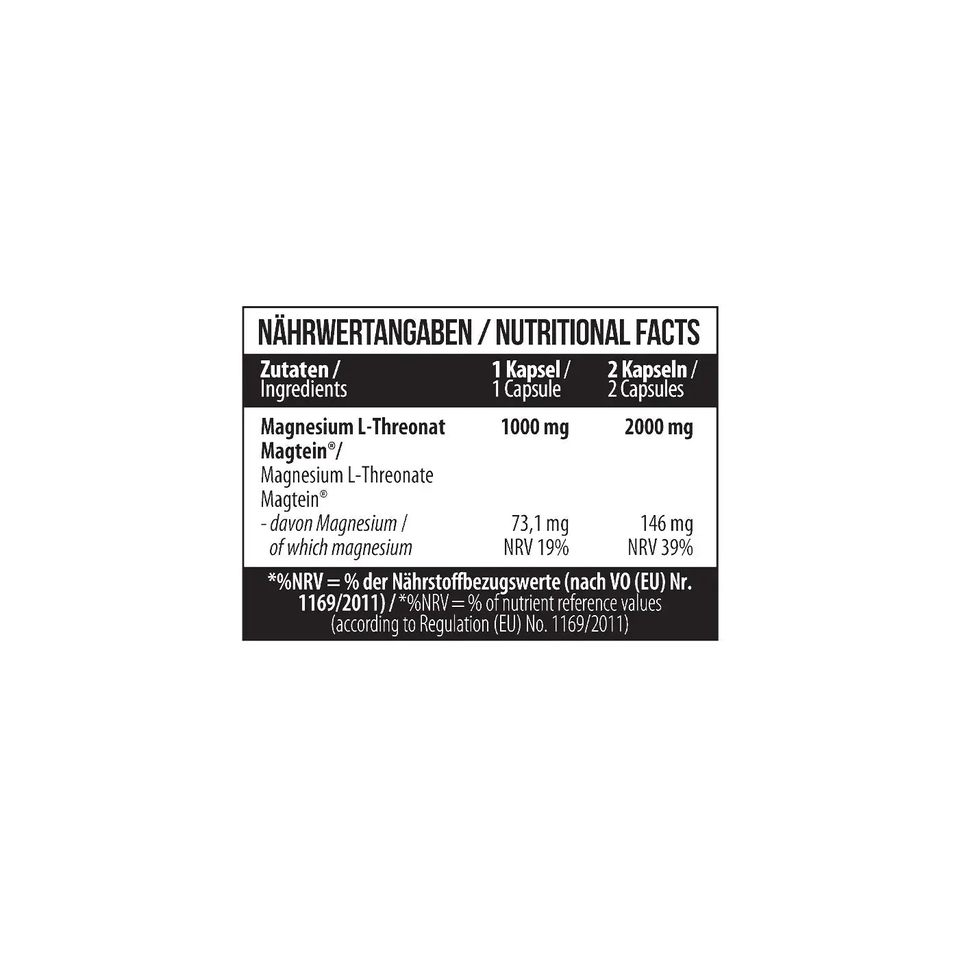 MST - Magnesium L-Threonate 1000mg - 60 Kapseln MST