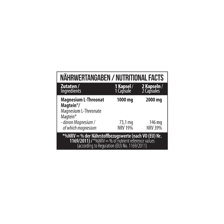 MST - Magnesium L-Threonate 1000mg - 60 Kapseln MST