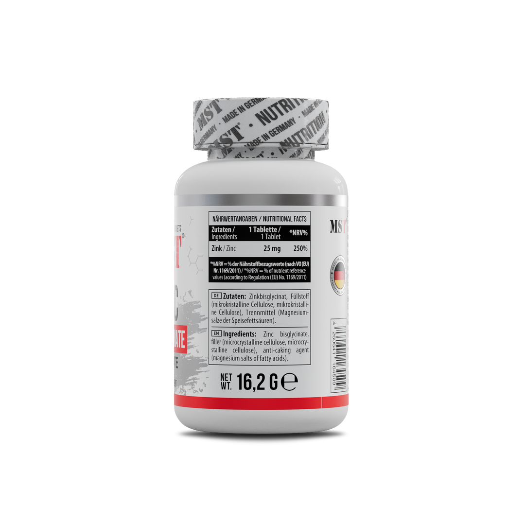 MST - Zinc Chelate Bisglycinate 90 Tabletten MST