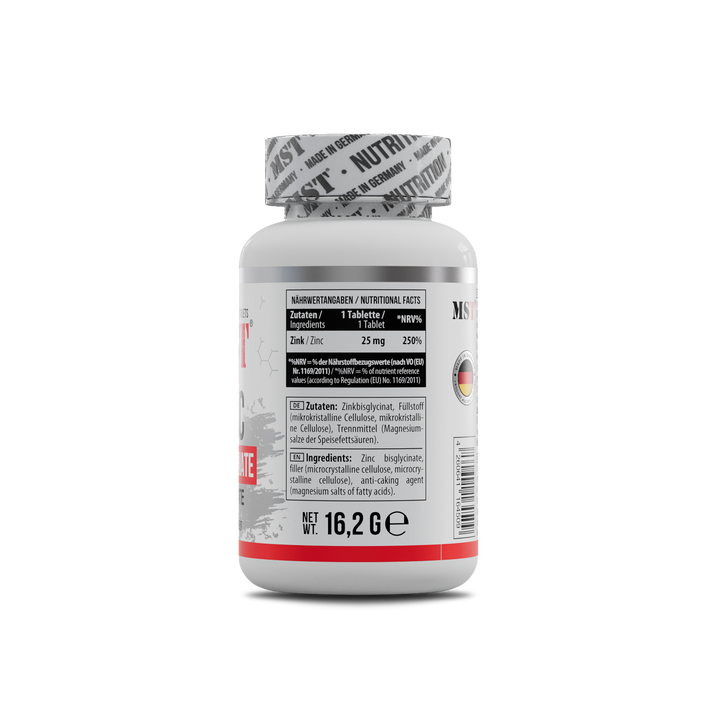 MST - Zinc Chelate Bisglycinate 90 Tabletten MST