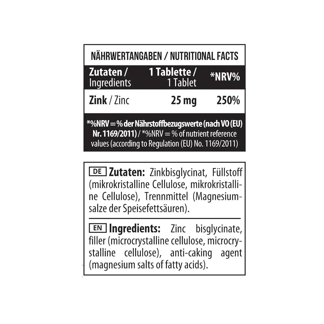 MST - Zinc Chelate Bisglycinate 90 Tabletten MST