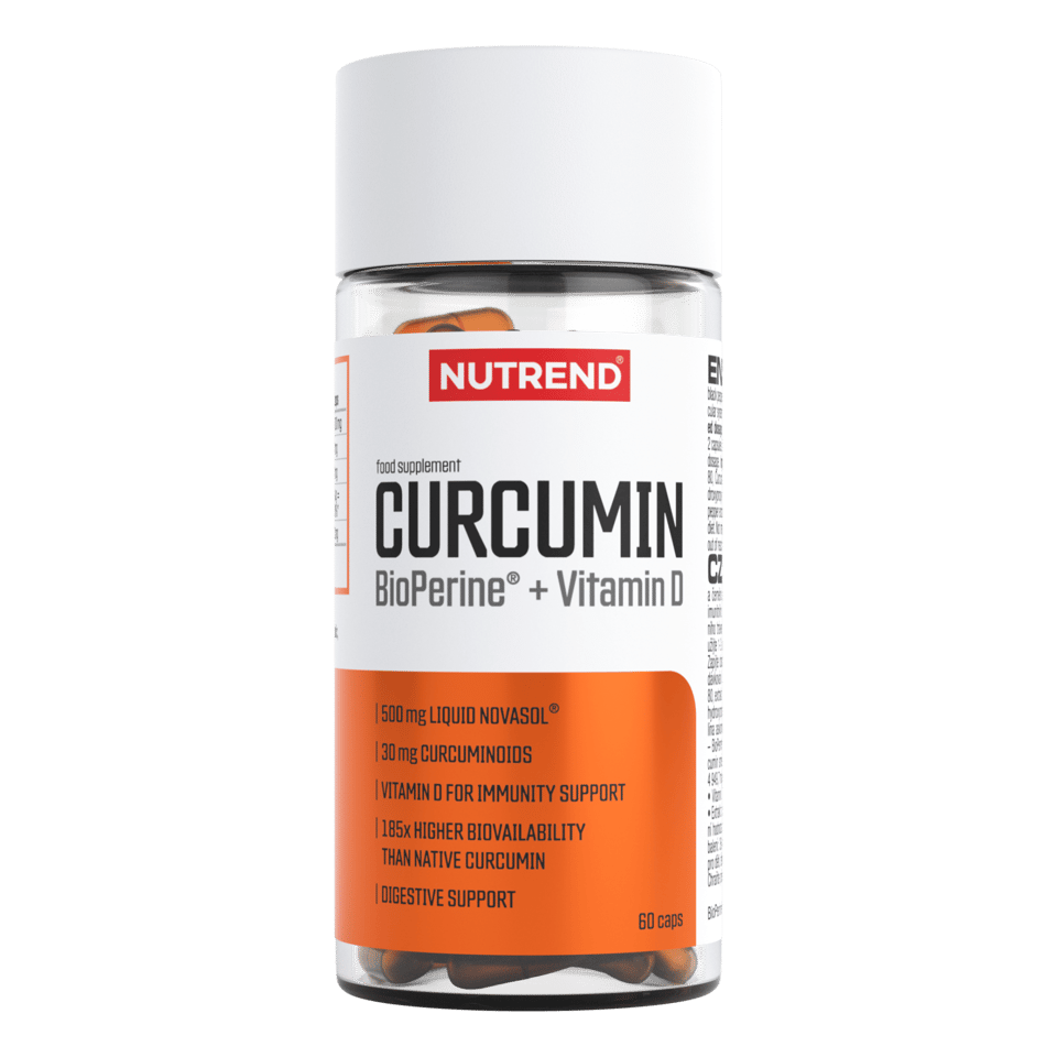 Nutrend Curcumin + Bioperine + Vitamin D, 60 Kapseln NUTREND