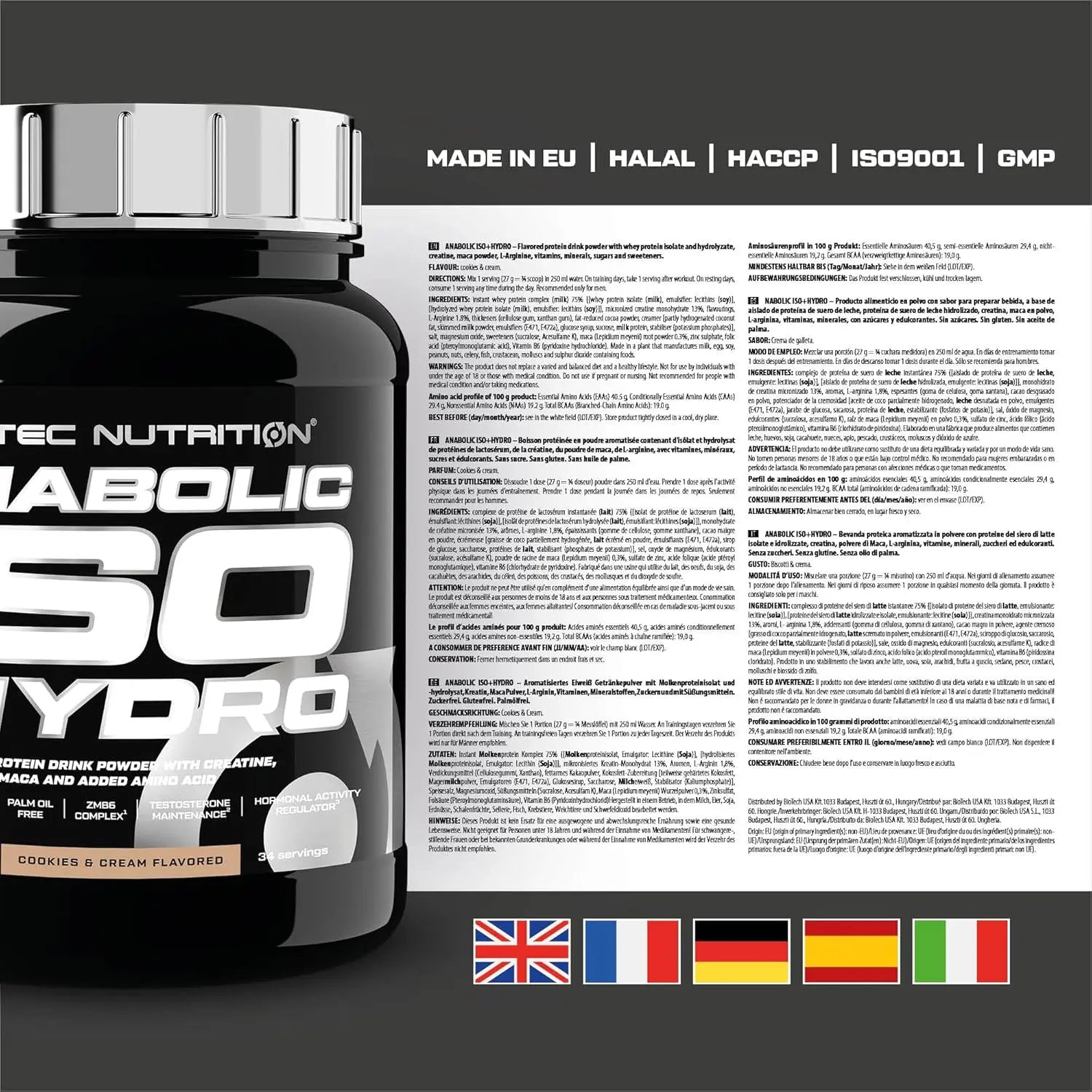 Scitec Anabolic Iso+Hydro 920g Scitec Nutrition