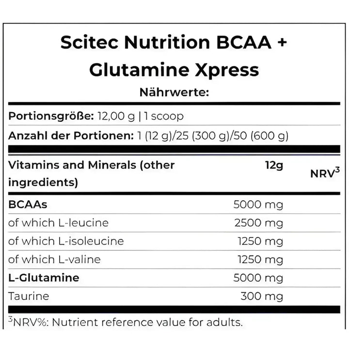 Scitec BCAA+ Glutamine Xpress 600g