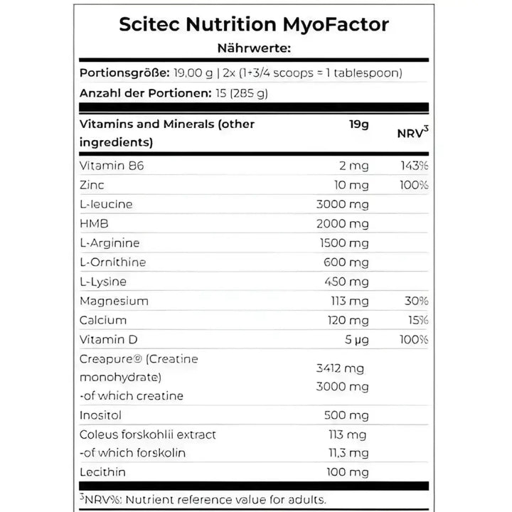Scitec MyoFactor 285g