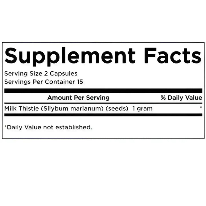 Swanson Milk Thistle 500mg 30 Kapsel