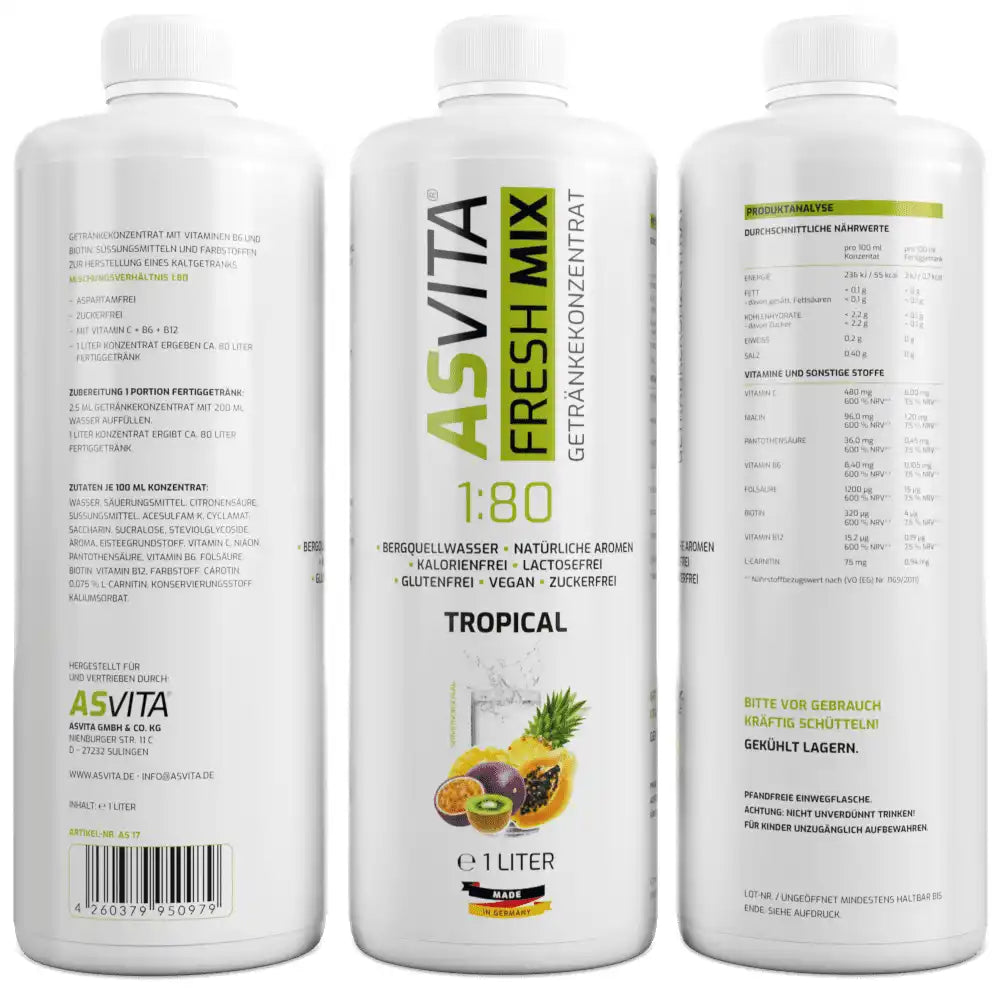 ASVita Fresh Mix Mineralgetränk - 1L