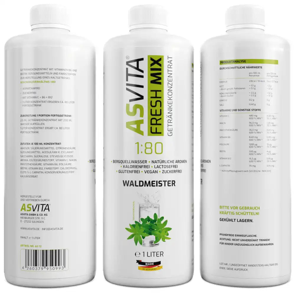 ASVita Fresh Mix Mineralgetränk - 1L