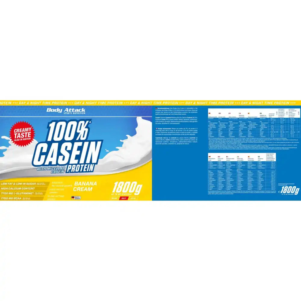 Body Attack 100% Casein Protein 900g