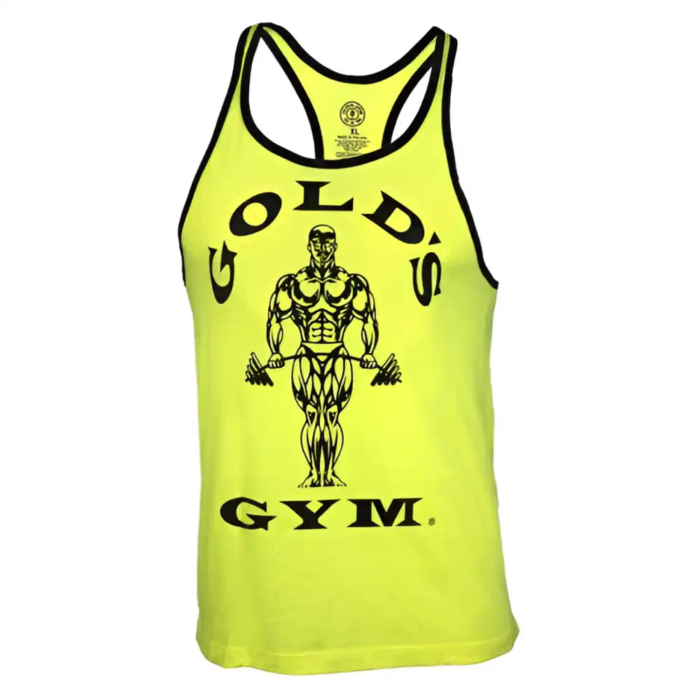 Gold´s Gym Muscle Joe Contrast Stringer Tank - Neon