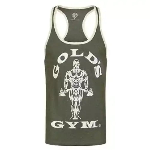 Golds Gym - GGVST010 Stringer Joe Contrast - Army/Cream