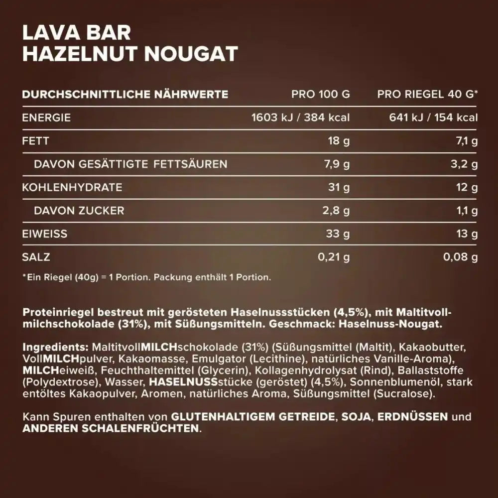 Ironmaxx Lava Bar 18x40g