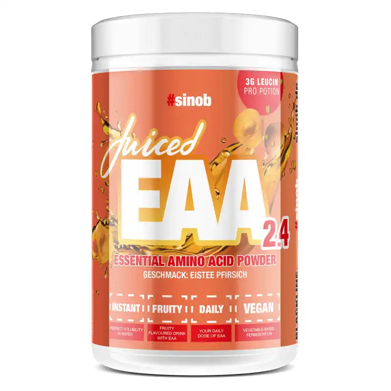 Sinob Juiced EAA 2.4 450g - Eistee Pfirsich - Sportnahrung