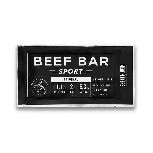 The Meat Makers Beef Jerky Sports Bar 6x30g